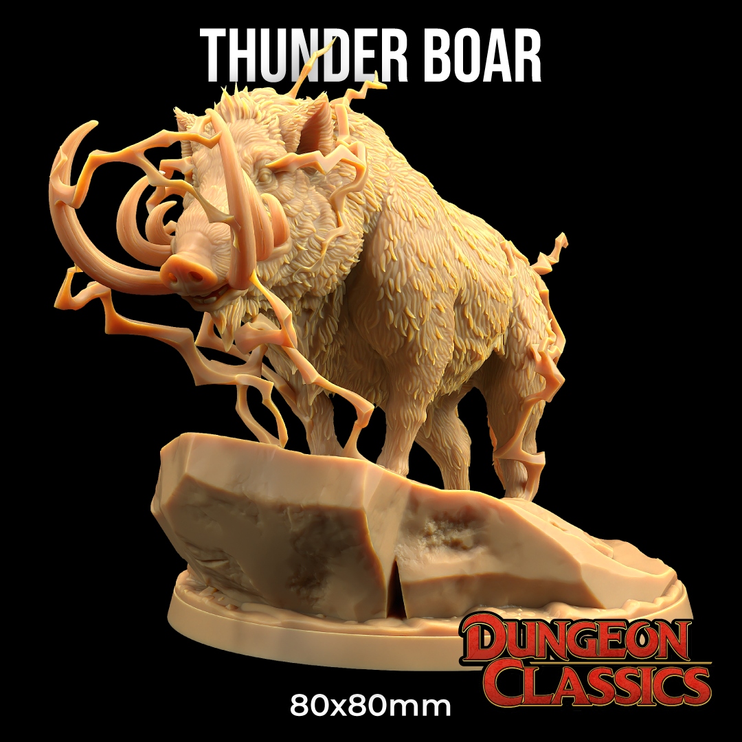 Thunder Boar | PRESUPPORTED | Dungeon Classics